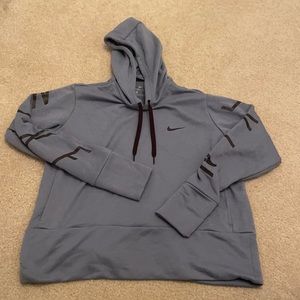Greyish blue nike hoodie